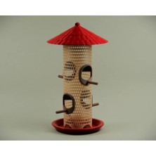 Genç 3D Klasik Kuş Yemliği | Bahçe ve Balkon Kuş Besleme Aparatı | Dekoratif Dış Mekân Kuş Yemliği