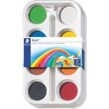 Staedtler 8870 K8 Noris Clup Sulu Boya 8'li , Paletli Boya Tablet Çapı 44MM