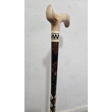 Normadia Zarif ve Dayanıklı El Yapımı Ahşap Baston, Şıklığınızı Tamamlar