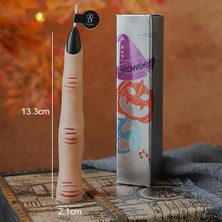 Mutlu Adım 1 Adet 13,3cm Cadılar Bayramı Mini Mum Tırnaklı Parmak
