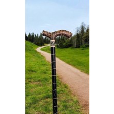 Normadia El Işçiliğiyle Hazırlanmış Kızılcık Ağacı Baston, Zarif ve Dayanıklı Tasarım