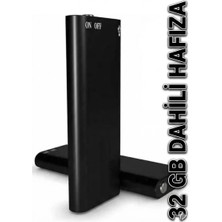 Teknodeniz 32GB Dahili Hafıza Mini Ses Kayıt Cihazı Tak Çalıştır Kablo & Pc Gerektirmez Tek Tuşta Uzun Süreli Kayıt