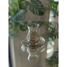 Çnr Home Collection 12 Parça 6 Kişilik Füme Cam Bardak Seti