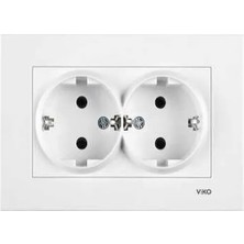 Viko Karre/meridian Beyaz Ikili Topraklı Priz