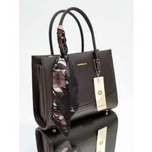 A.N Bags Çok Gözlü Fularlı Ayarlanabilir Askılı Kadın El ve Omuz Çantası