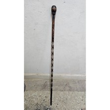 Normadia El Yapımı Kızılcık Ağacı Devrek Bastonu Asa, Şık ve Dayanıklı