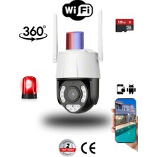 Umsn 10X Optik Zoom 360 Derece Gece Tam Renkli Wi-Fi Kamera -80MT Zoom - 3mp