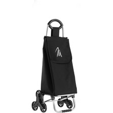 Üç Tekerlekli Pazar Arabası, Siyah, Hafif ve Kullanışlı, Dayanıklı Tasarım