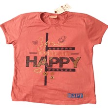 Petto Girls Kız Çocuk Gül Kurusu T-Shirt