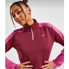 Nike Dri-Fit Women's Long-Sleeve 1/4-Zip Training Top Pembe Ince Kadın Sweatshirt DX0065-653