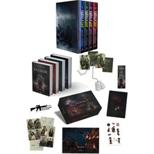Ephesus Yayınları Yaralasar Serisi Seti 4 Kitap Ciltli Kutulu ve Kazazede 4lü Set Askeri Künye Kutulu Ciltli
