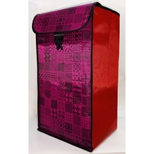 Su Geçirmez Özel Kumaş Pazar Arabası Çantası, H=53-30X25CM