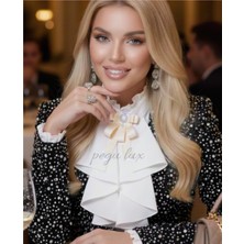 Pegu Ekru Grogren Lux Kurdele Broş Yaka Igne Okul,işhediye,çanta,şal,gömlek Aksesuar