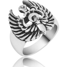 Inure Jewelry Gümüş Kartal Kanadı Erkek Yüzük
