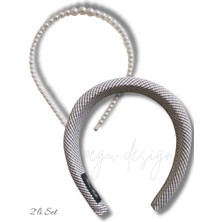 Pegu 2 Li Set Sünger Dolgulu ve Sıralı Inci Taç , Gelin,davet ,kutlama ,günlük, Özel Gün,yaşam