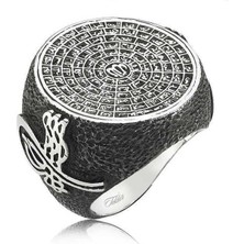 Inure Jewelry Gümüş Esma-ül Hüsna Erkek Yüzük