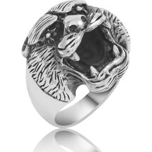 Inure Jewelry ​gümüş Puma Kafası Erkek Yüzük