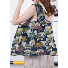 Pratik Katlanabilir Polyester Alışveriş Çantası, Yıkanabilir ve Hafif