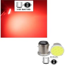 ORCO ELEKTRIC (2xadet) 1 Set 1157 21/5W LED Kırmızı Çift Duy 1016 Ampul (21/5W 1016 LED Red)