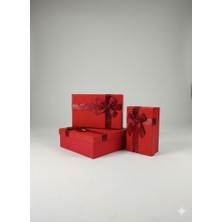 Antürk 1 Adet Sevgililer Günü ve Özel Günler Için Kırmızı Hediye Kutusu  8X14X21