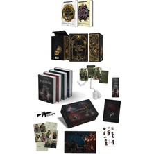 Ephesus Yayınları Medusa'nın Ölü Kumları Iki Kitaplık Set Ciltli ve Kazazede 4lü Set Askeri Künye Kutulu Ciltli