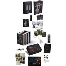 Pukka Yayınları Hüzün Kovan Kuşu 1 Kutulu Ciltli ve Kazazede 4lü Set Askeri Künye Kutulu Ciltli