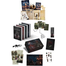 Guardian Yayınları Yarının Kıyısında Hediyeli Özel Kutu Ciltli ve Kazazede 4lü Set Askeri Künye Kutulu Ciltli