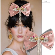 Pegu Pembe Çok Renkli Taşlı Otomatik Özel Tasarım Toka