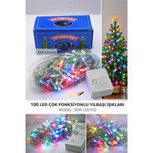 farissu 10 Metre 100 LED Çok Fonksiyonlu Yılbaşı Ağacı ve Dekorasyon Işığı