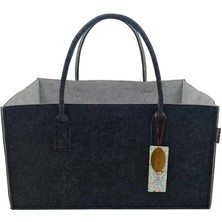 Şık Antrasit Gri Taşıma Çantası ve Sepet, Rahat Kullanım Için Tasarlandı