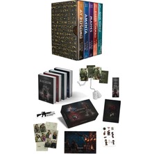 Ephesus Yayınları Piramit Serisi 5 Kitaplık Kutu Ciltli ve Kazazede 4lü Set Askeri Künye Kutulu Ciltli