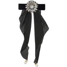 Pegu Ayçiçeği Figürlü Kadife Broş , Kenarları Tırtıklı Özel Tasarım Şifon Kumaşlı