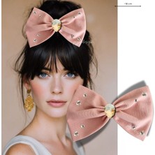 Pegu Pembe Taşlı Otomatik Özel Tasarım Toka ,hediyelik,düğün,kutlama,okul 005