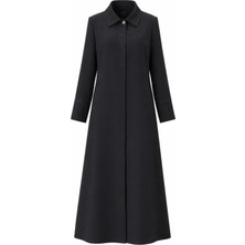 Esin Giyim Zerafet Imzası Nakış Işlemeli Premium Büyük Beden Pardesü