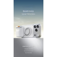 Matechno Magsafe Uyumlu Manyetik Telefon Tutucu Bluetooth Deklanşörlü Fotoğraf Video Çekim Aparatı