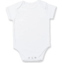 Sema Baby Prematüre Yarım Kol penye Çıtçıtlı Badi - Beyaz