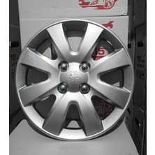 Yk Peugeot 301 / 206 / 207 / 208 / 306 / 308 / Partner / Bipper Uyumlu 15 Inç Jant Kapağı 4'lü Takım