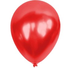 Balonevi Balon Metalik Kırmızı Balon - 10 Adet