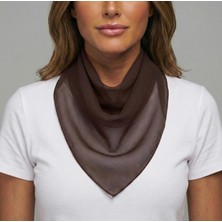 Jz Moda Düz Sade Şifon Kare Fular - Zarif Kadın Boyun Fuları ve Bandana (50X50CM)