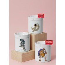 Sartre Art Uzayda Chill 3'lü Kapaklı Kokusuz Küllük Seti