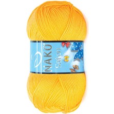 Nako Saten(5 Adet) 184 Sarı Renk El Örgü Ipliği