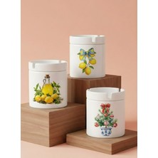 Sartre Art Vintage Limon & Çam Ağacı 3'lü Küllük Seti – Akdeniz Nostaljisi