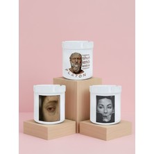 Sartre Art Sonbahar Yaprak Rüyası 3'lü Makinede Yıkanır Kokusuz Küllük Seti