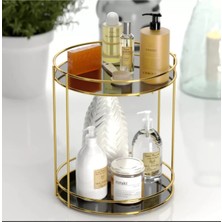 Çok Amaçlı 2 Katlı Banyo ve Takı Organizeri, Şık ve Kullanışlı Tasarım