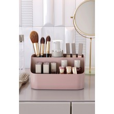 Papatya Desenli Kozmetik Düzenleme Kutusu, Rose Gold, Şık ve Pratik Organizer