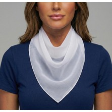 Jz Moda Düz Sade Şifon Kare Fular - Zarif Kadın Boyun Fuları ve Bandana (50X50CM)