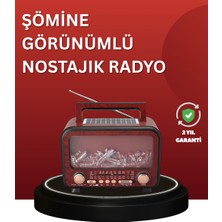 Najmaddin Solar Panelli Alev Işıklı Bluetooth Hoparlör – Çoklu Giriş Uzun Pil Ömrü