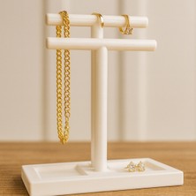 Şık Dekoratif Ikili Takı Tutucu, Kolye, Küpe ve Bileklik Organizeri