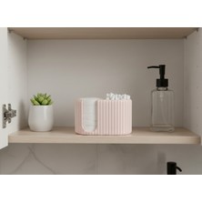 Pamuk ve Kulak Çubuğu Düzenleyici, Banyo Organizer, Dekoratif ve Pratik