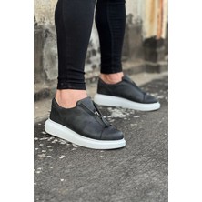 Pazarcan Gri Cilt Erkek Ayakkabı